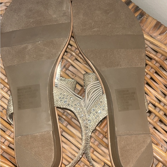 Material Girl Glittery Sandals with Bow - Picture 5 of 9